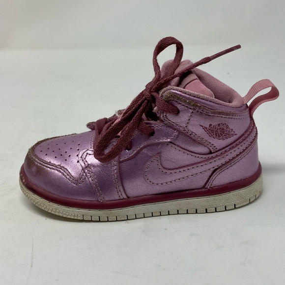 Jordan Other - Nike Air Jordan Air Force 1 Purple Metallic High Tops Shoes / Toddler / 7C